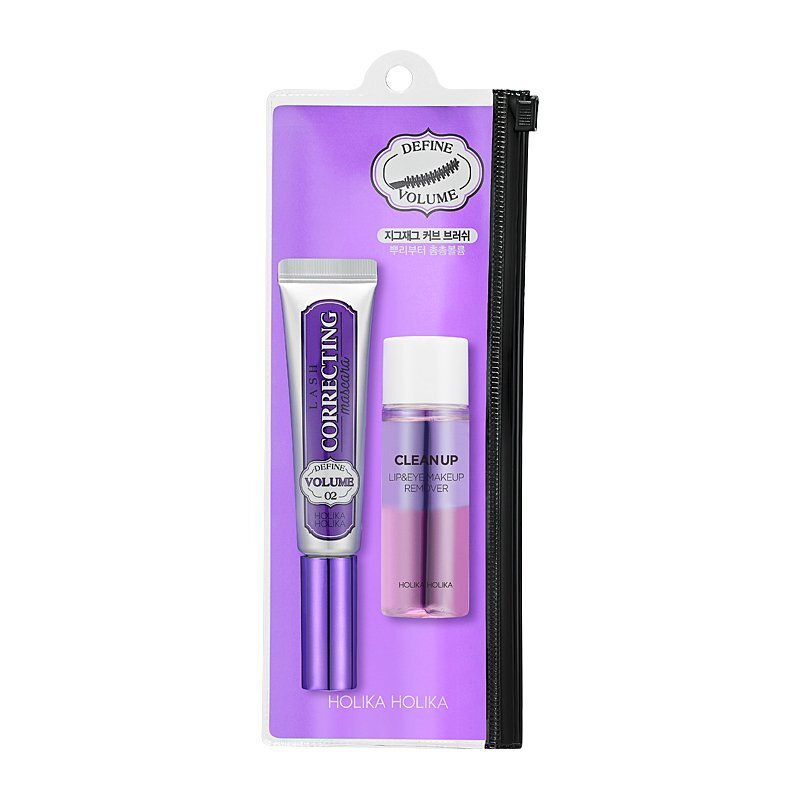 Holika Holika Lash Correcting Mascara 02 Define Volume – blakstienų tušas su akių makiažo valikliu